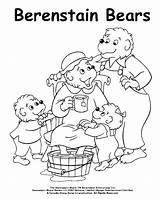 Coloring Bears Berenstain Bear Pages Mama Pampering Popular Activity sketch template