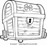 Treasure Chest Pirate Coloring Pages Getcolorings Color sketch template