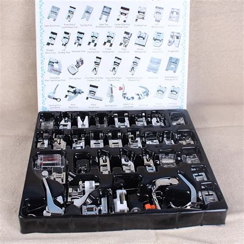 domestic sewing machine presser foot feet kit snap   brother