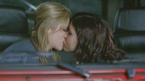 brittany snow lesbian kiss
