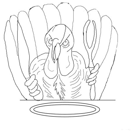 funny thanksgiving turkey coloring pages cartoon coloring pages