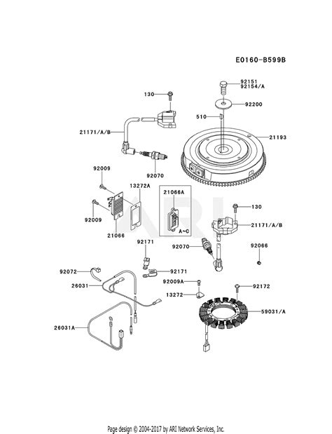 kawasaki fxv   stroke engine fxv parts diagram  electric equipment