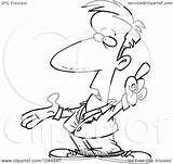 Pointing Talking Man Toonaday Royalty Outline Illustration Cartoon Rf Clip 2021 sketch template
