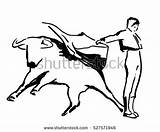 Matador Corrida Coloring Bull Spain Bullfighting Bullfighter Fight Sketch Bullfight Vector Drawn Hand Drawings Toros 58kb 374px Logo Pencil Template sketch template