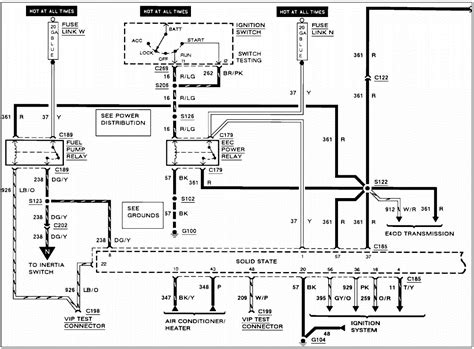 qa ford  fuel pump wiring diagram relay locations