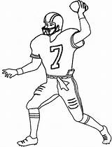 Football Player Coloring Pages Printable Players Kids Packers Drawing Nfl Easy Jr Odell Beckham Color Green Bay Drawings Getdrawings Step sketch template