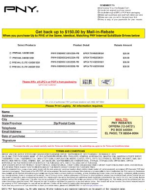 rebate form template fill  sign printable template