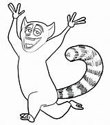 Madagascar Lemur Coloring Aye Drawing Julien King Movie Penguins Crafts Thinking Pages Color Lemurs Getcolorings Circus Tailed Ring Birthday Clipartmag sketch template