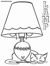 Lamp Coloring Pages Print 05kb 1000px sketch template