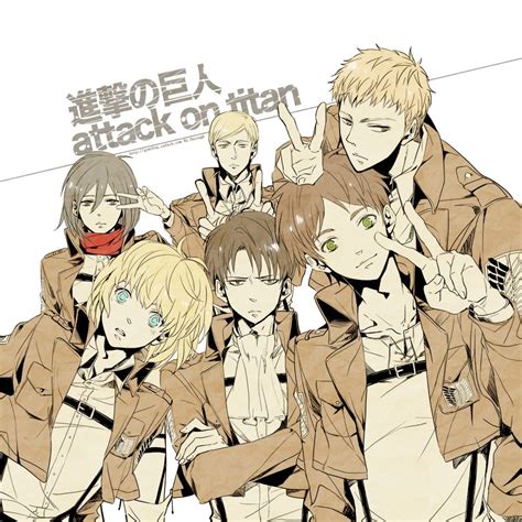 shingeki no kyojin attack on titan erwin jean eren levi armin mika kẻ lập dị pinterest