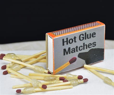 Hot Glue Matches With Pictures Instructables
