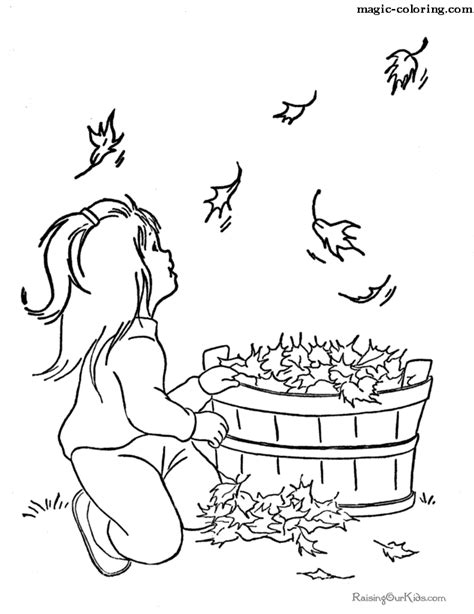 magic coloring autumn coloring pages
