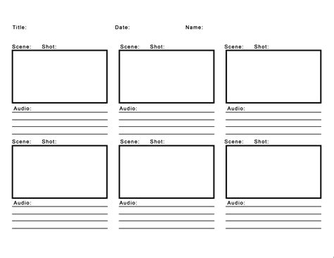 downloadable storyboard templates  broadcast journalism
