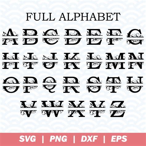 monogram font svg  newsvgart thehungryjpeg