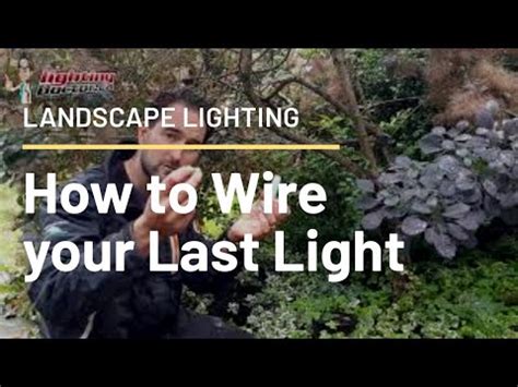 install landscape lighting wiring   fixture youtube