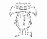 Lorax Coloring Pages Printable Color sketch template