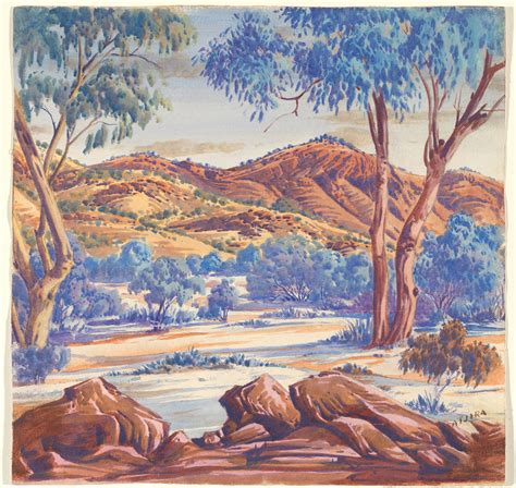 albert namatjira vivid watercolours   australian outback