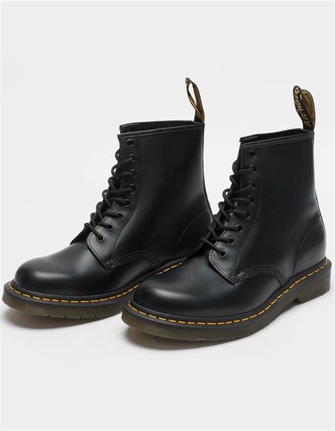 dr martens  smooth leather mens boots black tillys