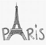 Eiffel Tower Bridge Transparent Silhouette Coloring Pngitem sketch template