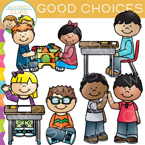 good choices behavior clip art images illustrations whimsy clips
