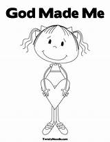 God Coloring Made Pages Special Am People Printable Colouring Created Bible Color Kids Crafts Preschool Activities Sheets Print Loves Comments sketch template