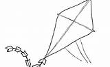Kite Coloring Pages Printable Windchimes sketch template