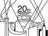 20th Fox Century Logo Coloring Pages Front 1935 Deviantart Template Version Favourites Add Sketch sketch template
