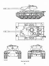 T69 Patton M46 sketch template