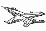 Airplane Fighter F16 Aerei Aeroplane Flugzeug Malvorlagen Wecoloringpage Jets 색칠 Lkw Stilizzato Aeroplano Somalian Avion Stilizzati Coloringpages sketch template