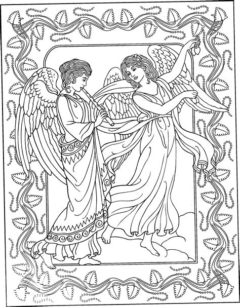 angels coloring page angels coloring pages  adults pinterest angel