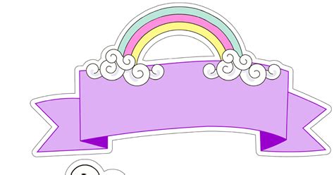 printable unicorn cake toppers   fiesta  english