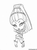 Monster High Pages Coloring Elissabat Getcolorings Getdrawings sketch template