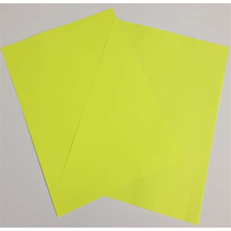 fluorescent yellow paper