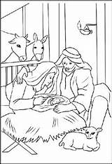 Weihnachtskrippe Malvorlagen Krippe Ausmalbild Ausmalbilder Josef Ausmalen Ausdrucken Drucken Kindern sketch template