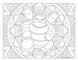 Pokemon Coloring Blastoise Pages Printable Adult Windingpathsart Mandala Kanto Pikachu Template Visit Sheets Educare Info Caterpie sketch template