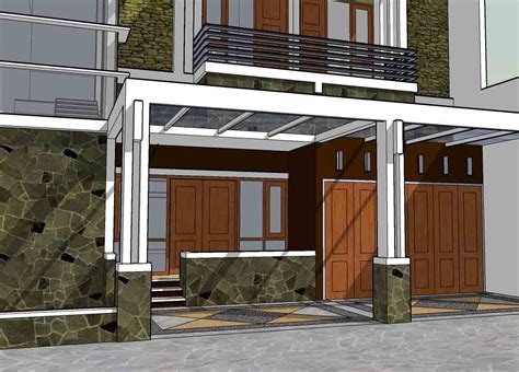 canopy rumah minimalis model rumah modern