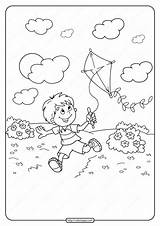 Kites sketch template
