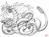 Hydra Coloring Pages Strikes Printable Colouring Drawing Deviantart Snake Drawings Creatures Fantasy Scary Animales 08kb 1651 Categories sketch template