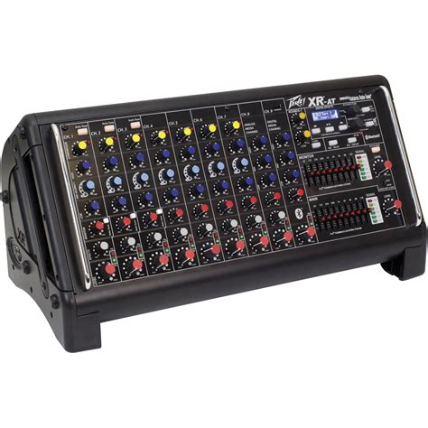 peavey xr   channel powered mixer  bluetooth  bh