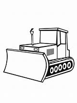 Bulldozer sketch template