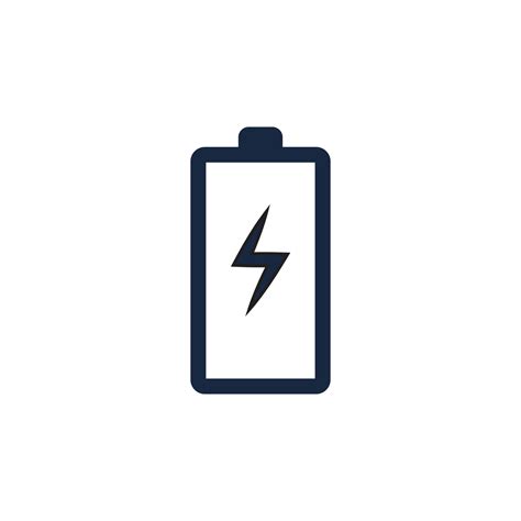 power battery logo icon vector illustration design templatebattery