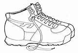 Hiking Boots Boot Clipart Drawing Timberland Cliparts Clip Library Line Getdrawings Clipground sketch template