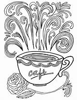 Coloring Coffee Pages Cup Printable Complex Stellaluna Colouring Kids Girls Adults Theme Color Getcolorings Adult Getdrawings Sheets Cafe Colorings Momsandcrafters sketch template