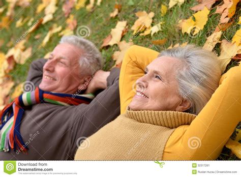 Portrait Of A Cute Older Couple Stock Image Image 32317261