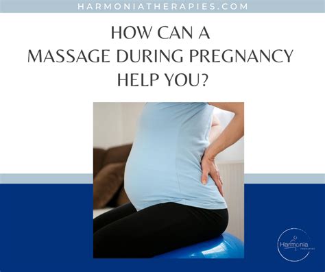 Pregnancy Massage With Harmonia Therapies Wellbeing Centre