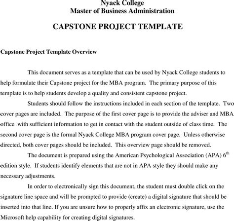 capstone agreement template hq template documents