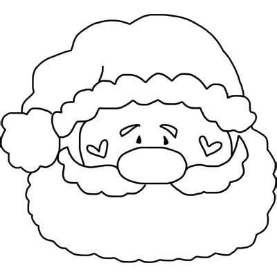 black  white drawing  santa clauss head   beard pulled