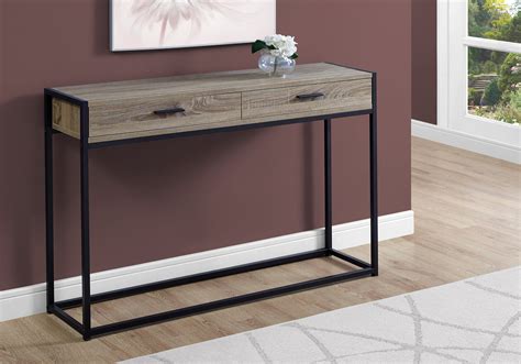 I 3511 Accent Table 48 L Dark Taupe Black Hall Console By