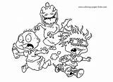 Rugrats Coloring Pages Drawing Cartoon Color Printable Sheets Characters Character Kids Tugboat Kid Sheet Book Getdrawings Found Back sketch template