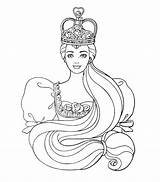 Princess Coloring Crown sketch template